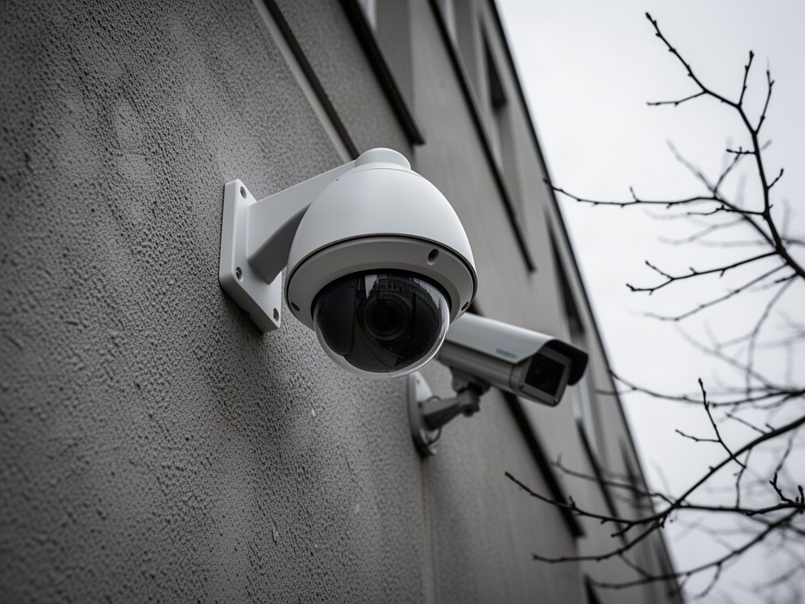 Hinweisschild Videoüberwachung an Firmenzaun