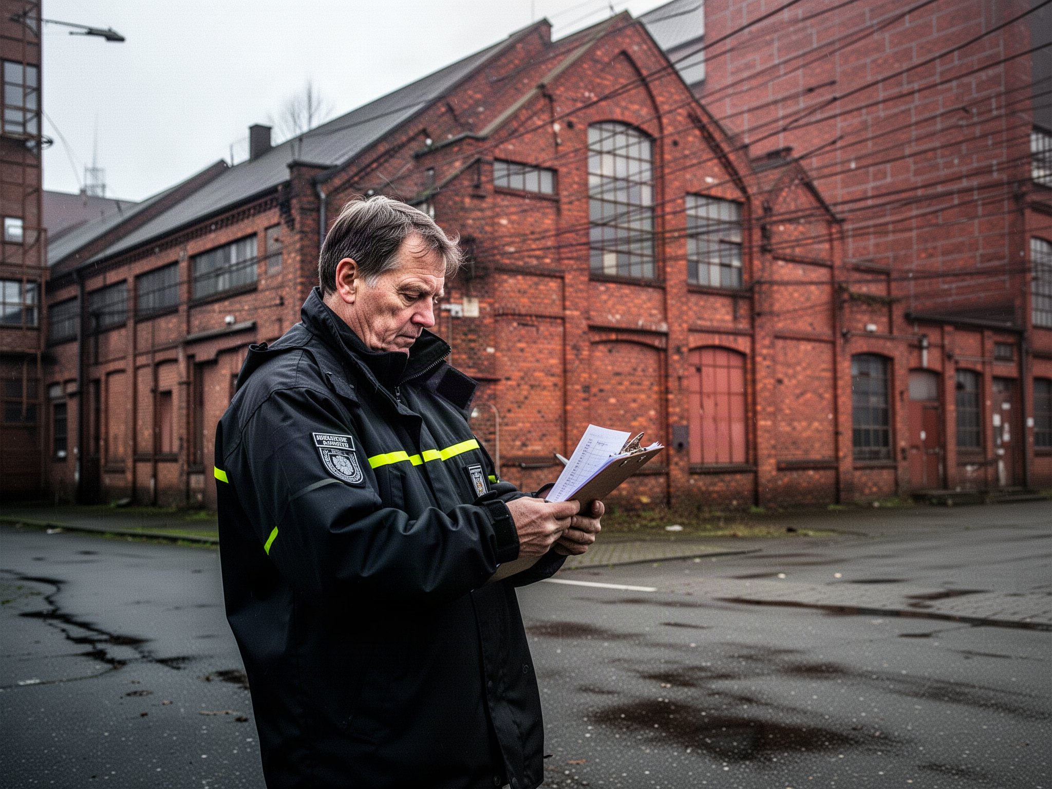 Sicherheitsmitarbeiter im Porträt